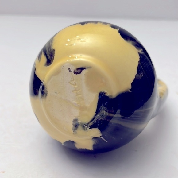 Unique Handmade Pottery Vase Swirl Glaze Verna Cape Cod Pottery - Picture 7 of 10